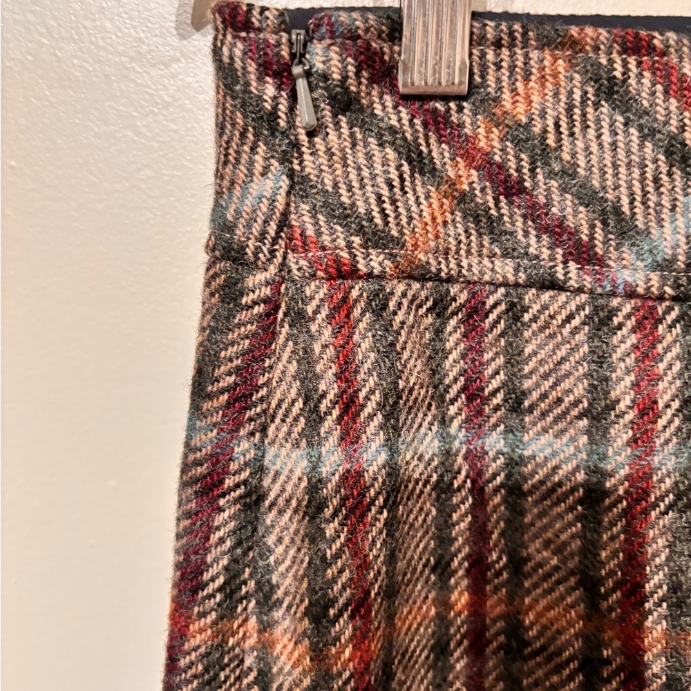 Plaid Women's Skirt - Black, Red, Gray - Picture 4 of 6